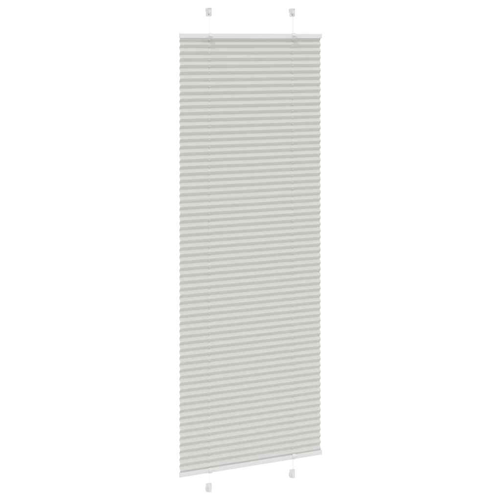 Jaluză plisată gri deschis 70x200 cm Lățime țesătură 69,4 cm