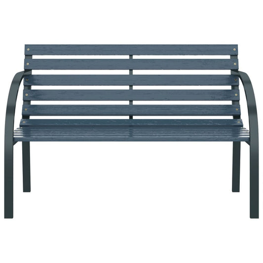 Bancă de grădină, gri, 120 cm, lemn