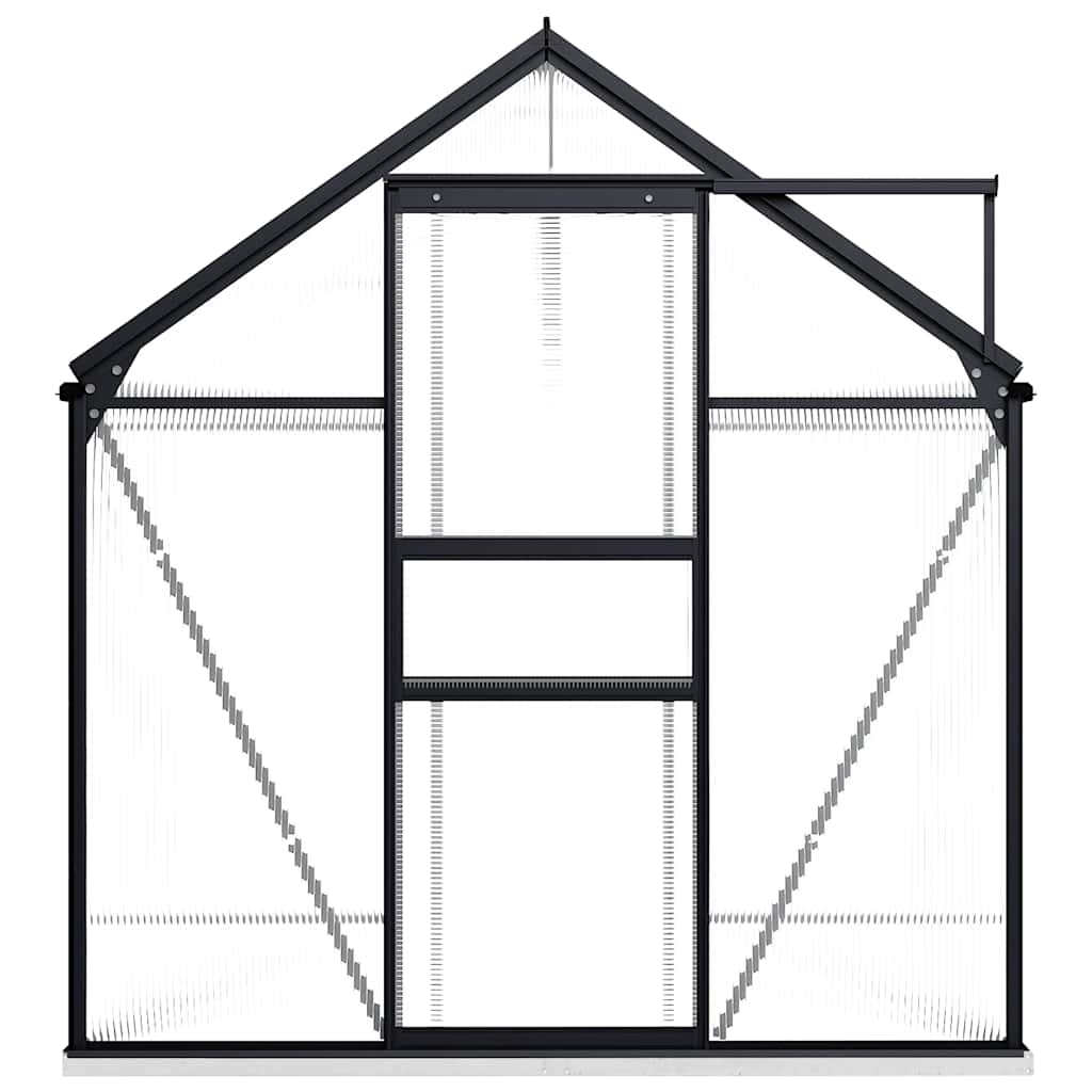 Seră cu cadru de bază, antracit, 4,75 m², aluminiu