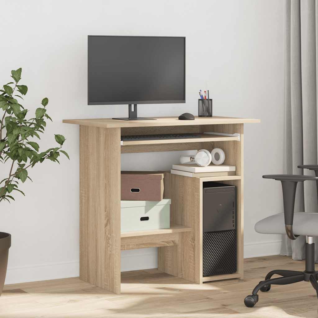 Birou, stejar sonoma, 80x45x74 cm, lemn prelucrat