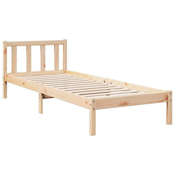 Cadru de pat foarte lung fără saltea, 80x210 cm, lemn masiv pin
