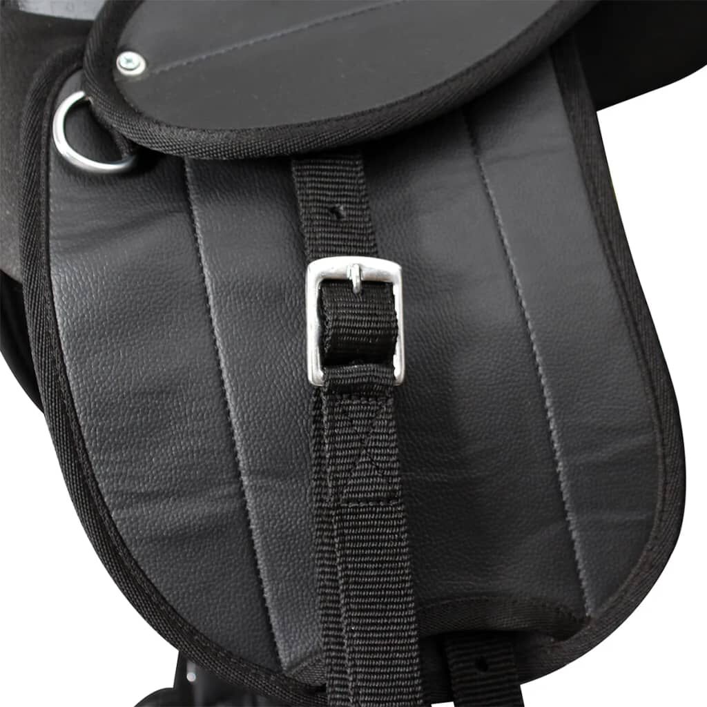 Set șa ponei 10", negru