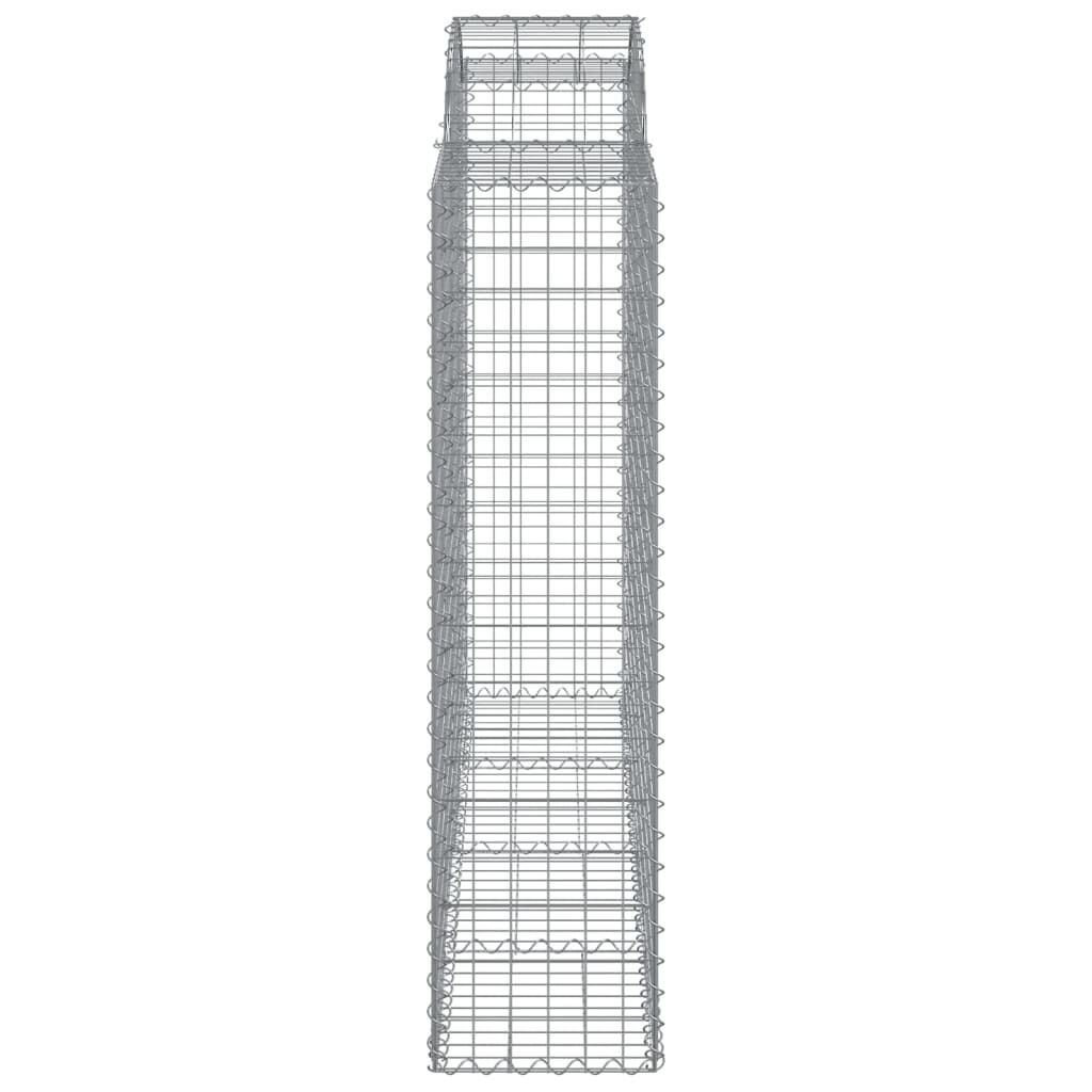 Coș gabion arcuit, 200x50x160/180 cm, fier galvanizat