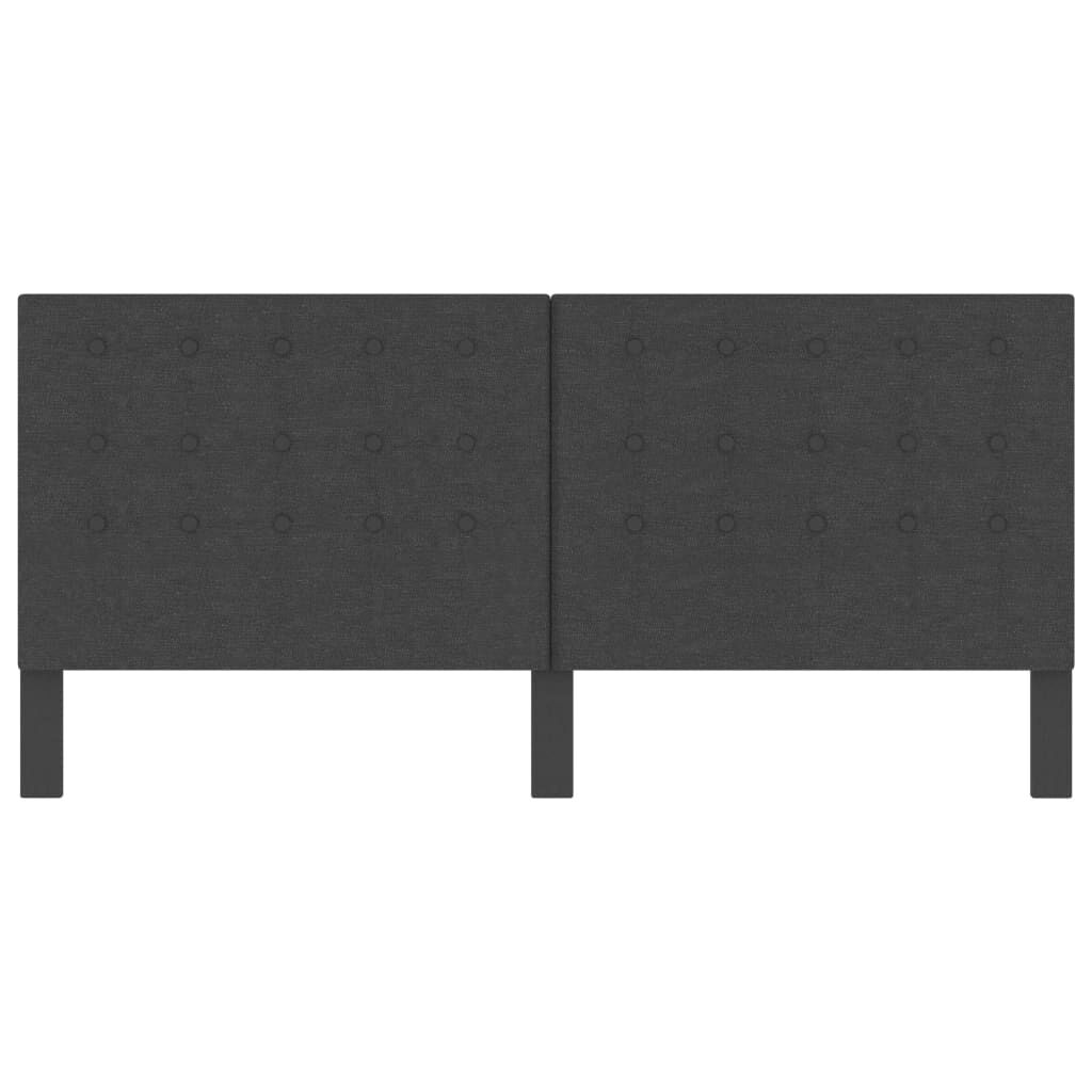 Tăblie capitonată, gri închis, 200 x 200 cm, material textil