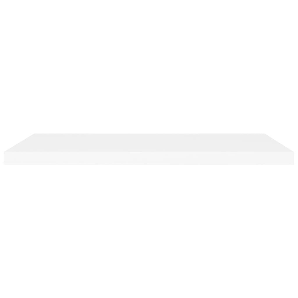 Rafturi de perete suspendate, 2 buc., alb, 90x23,5x3,8 cm, MDF