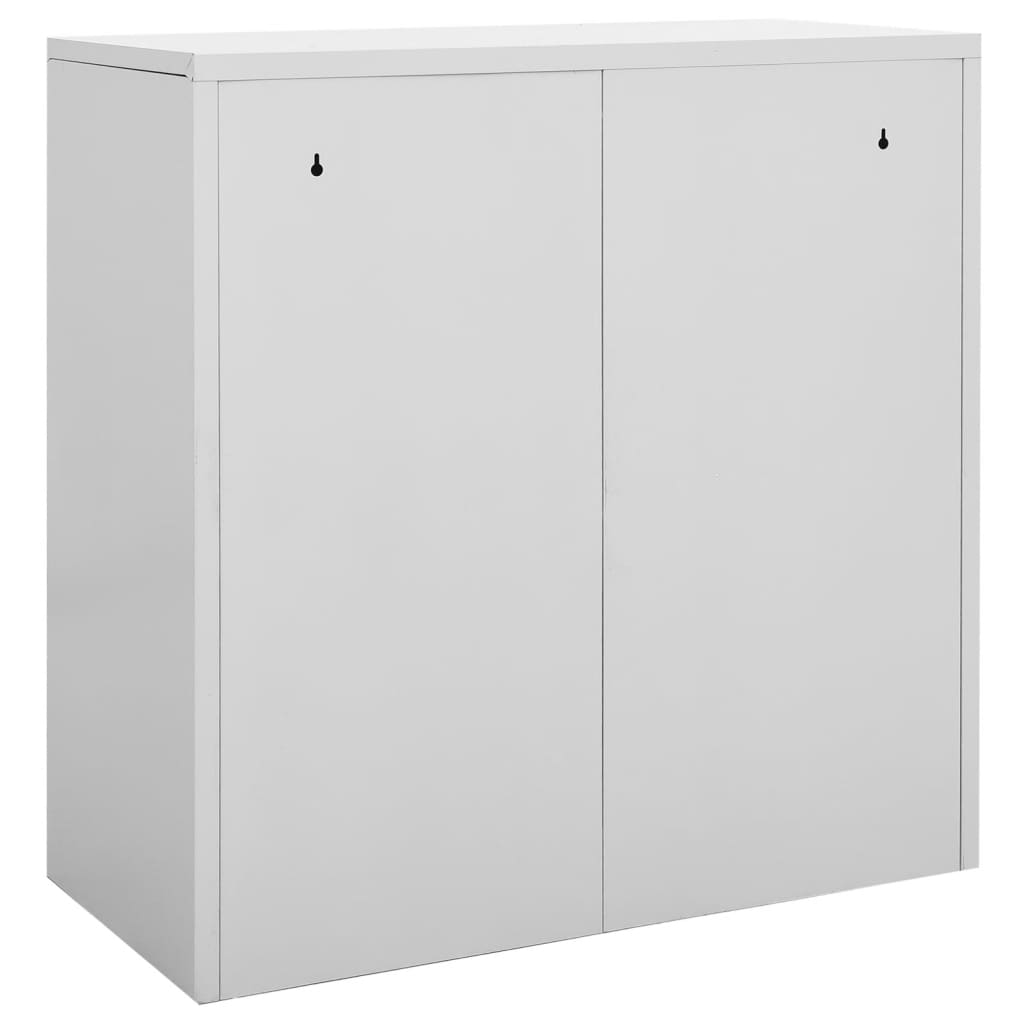 Dulap tip fiset gri deschis 90x45x92,5 cm, oțel