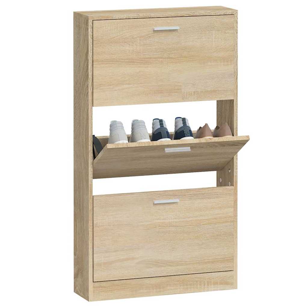 Pantofar, stejar, 59x17x108 cm, lemn prelucrat