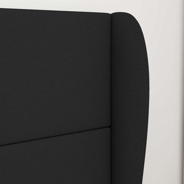 Ureche pentru Tăblie Negru 80 x 23 x 6 cm țesătură