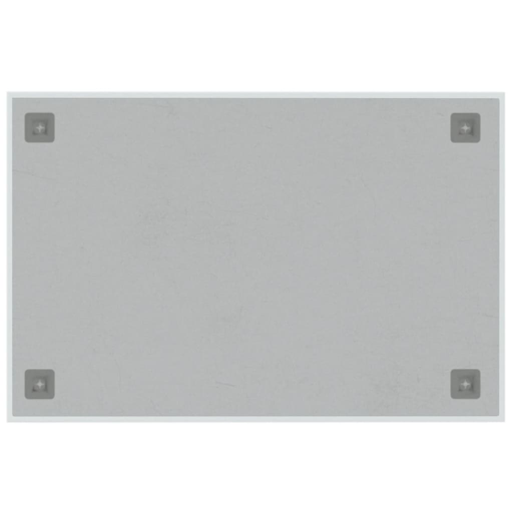 Placă magnetică de perete, alb, 60x60 cm  sticlă securizată