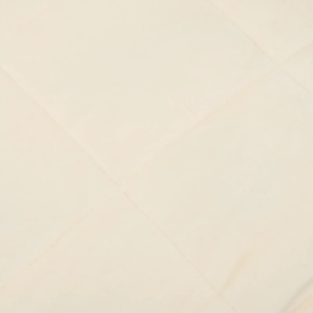 Pătură cu greutăți, crem deschis, 120x180 cm, 5 kg, textil