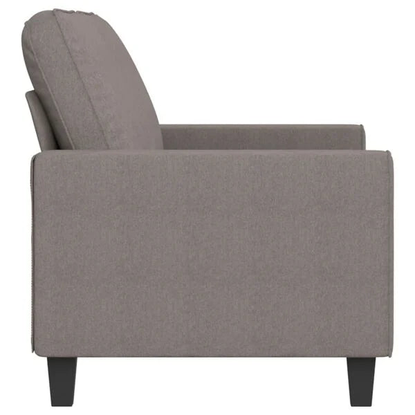 Canapea cu 2 locuri, gri taupe, 140 cm, material textil