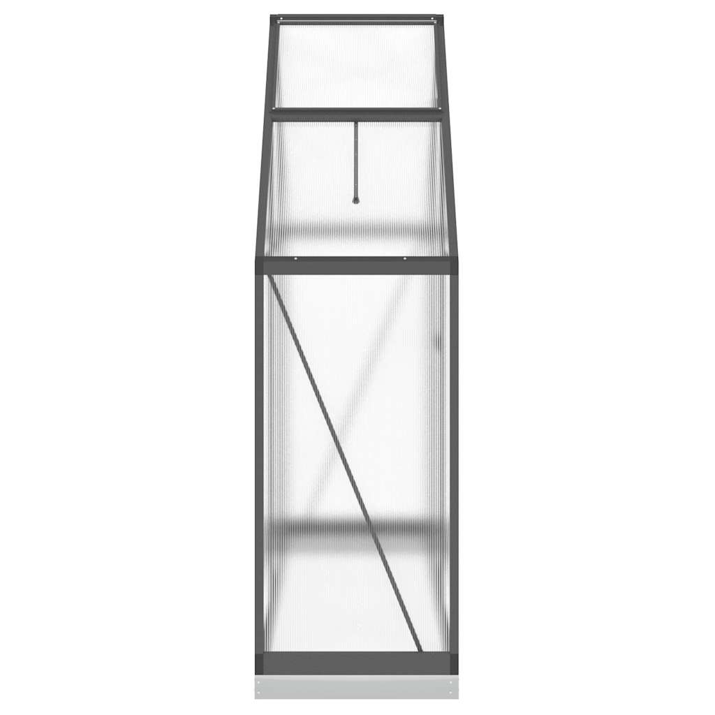 Sere cu cadru de bază, antracit, 169x58x202 cm, aluminiu