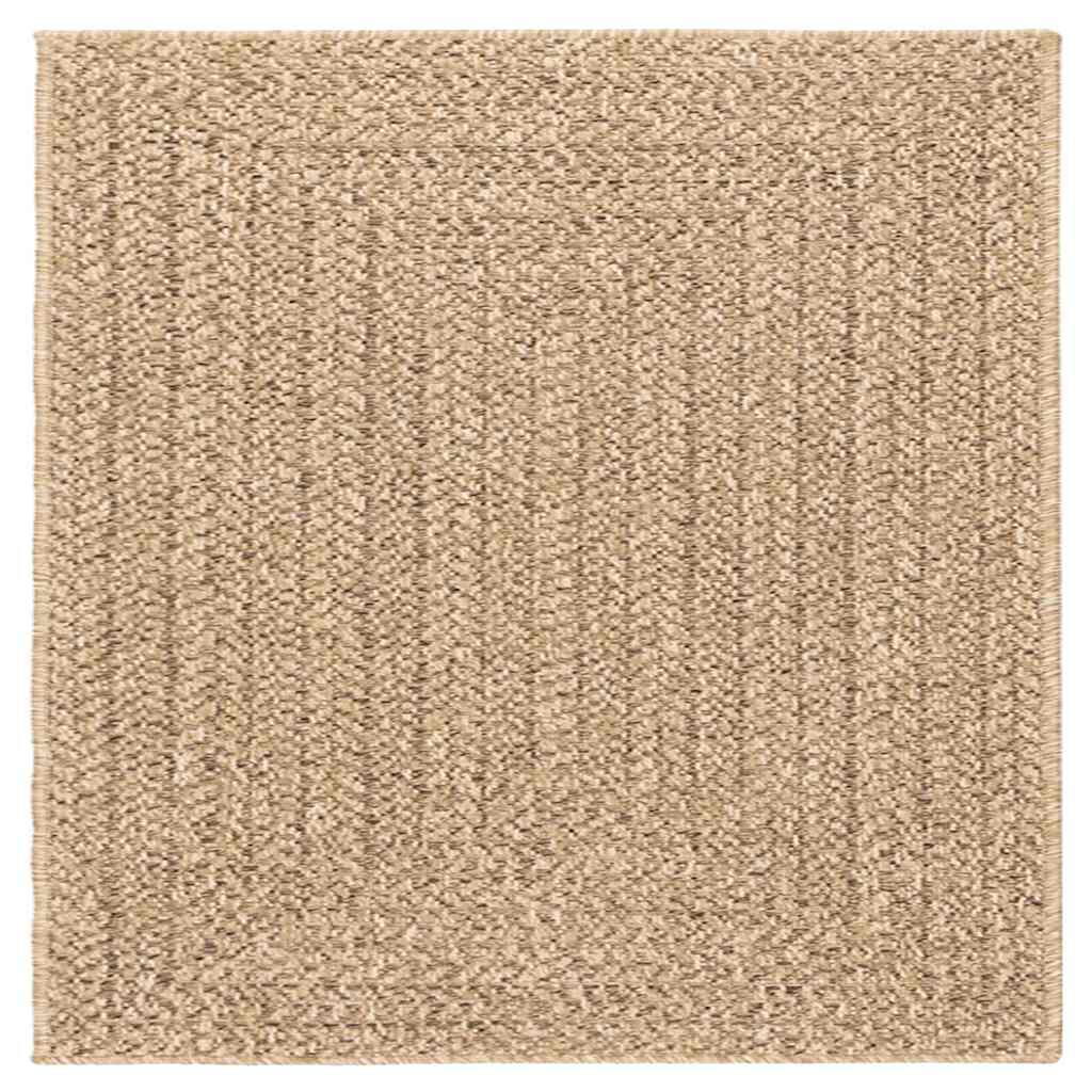 Covor ZIZUR aspect iută, 240x240cm, pentru interior și exterior