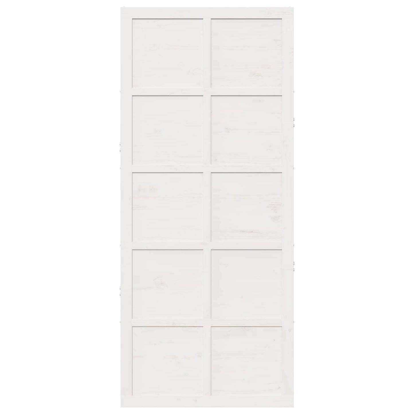 Ușă hambar Alb 90 x 2,5 x 208 cm Lemn masiv de pin