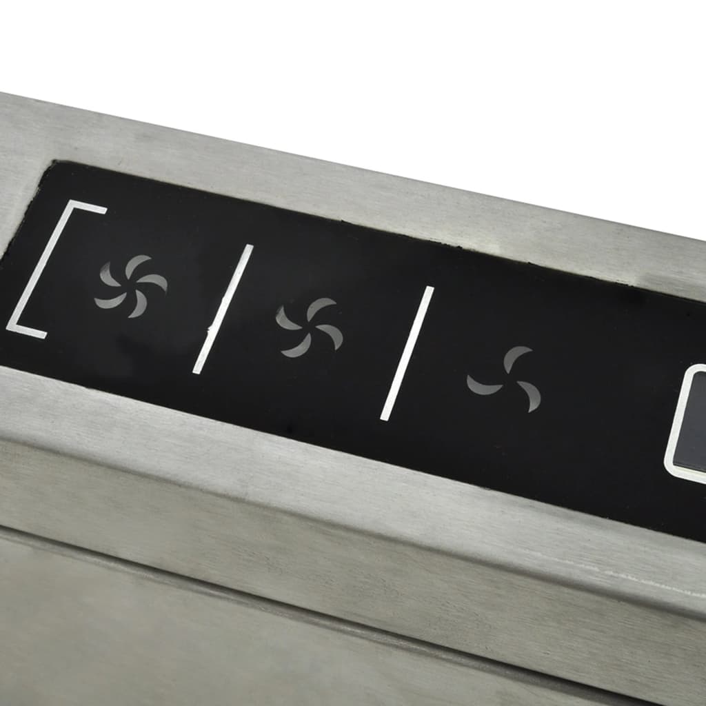 Hotă tip insulă, 90 cm, oțel inoxidabil, 756 m³/h, LED