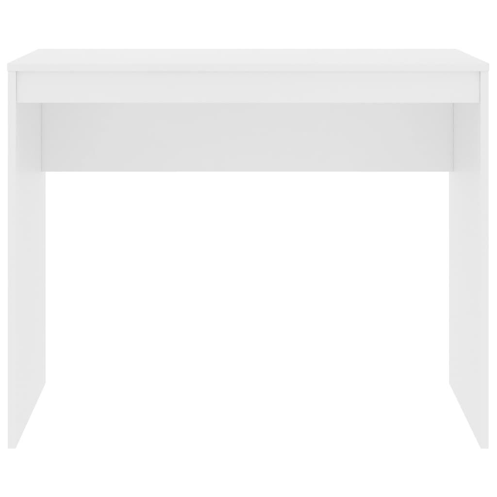 Birou, alb, 90x40x72 cm, lemn prelucrat