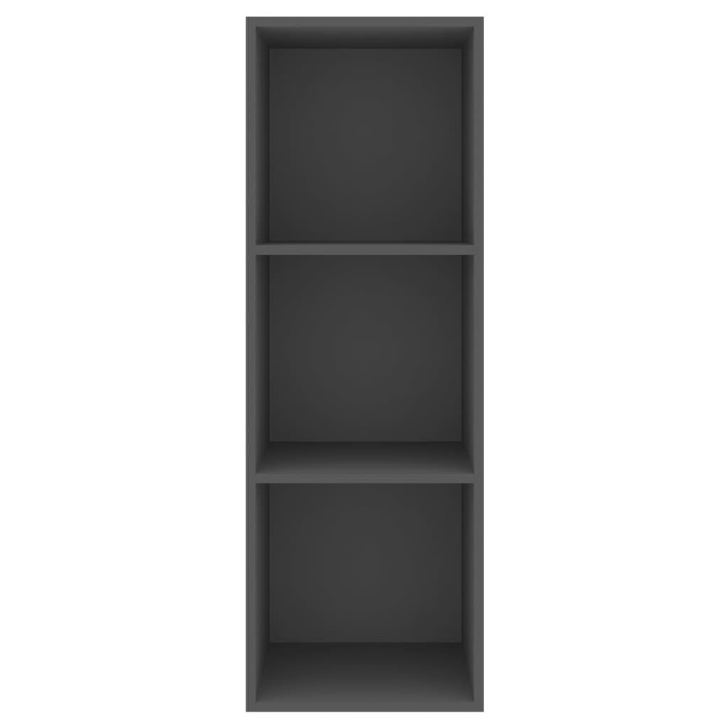Dulap TV montat pe perete, gri, 37x37x107 cm, PAL