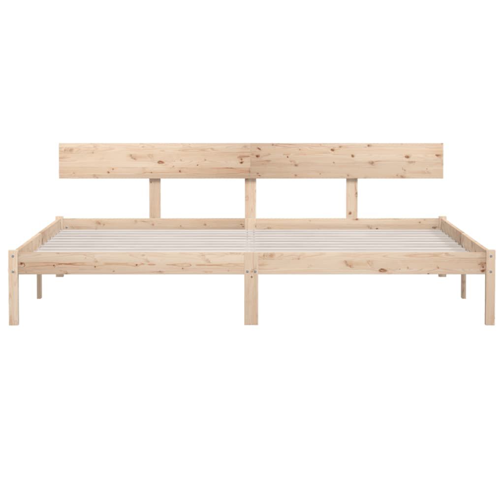 Cadru de pat Super King, 180x200 cm, lemn masiv de pin