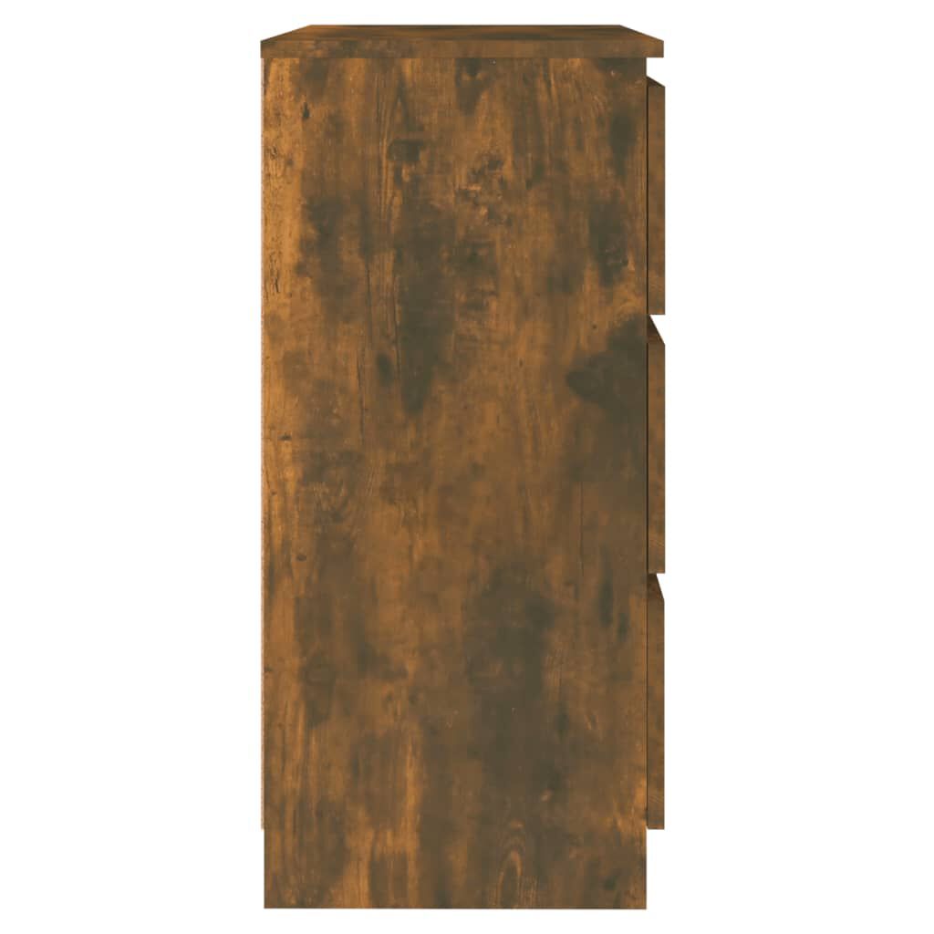 Dulap, stejar fumuriu, 60x35x76 cm, lemn prelucrat