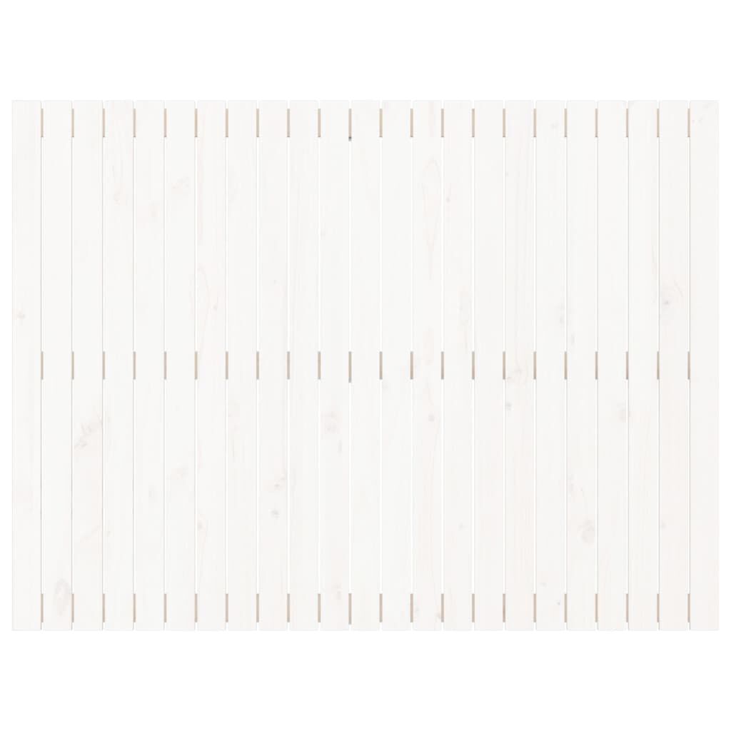 Tăblie de pat pentru perete, alb, 146,5x3x110 cm lemn masiv pin