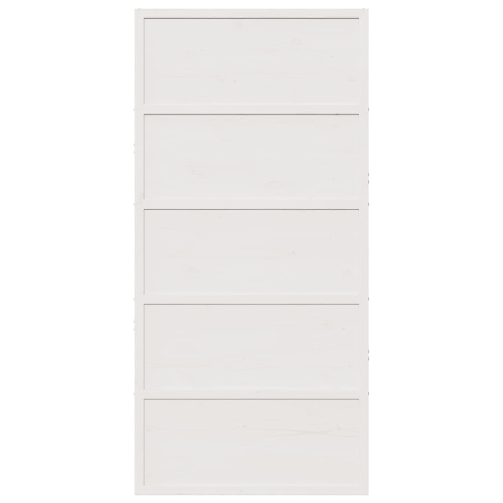 Ușă  albă 100x208 cm ,lemn masiv de pin