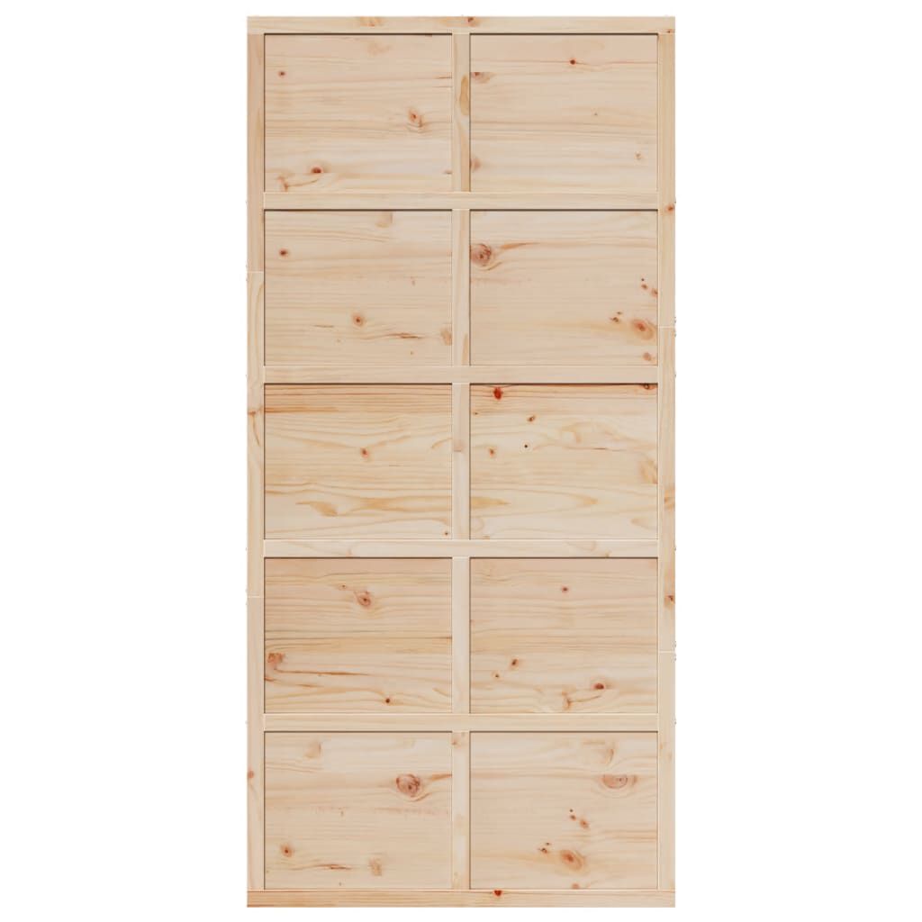 Ușă de hambar, 100x208 cm, lemn masiv de pin