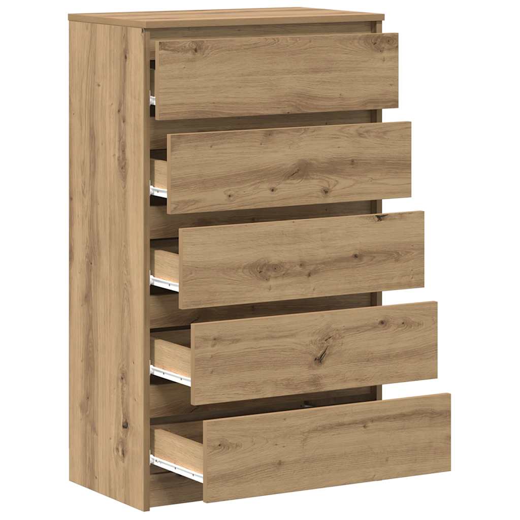 Dulap cu sertar, stejar artizanal, 60x36x103 cm, lemn prelucrat