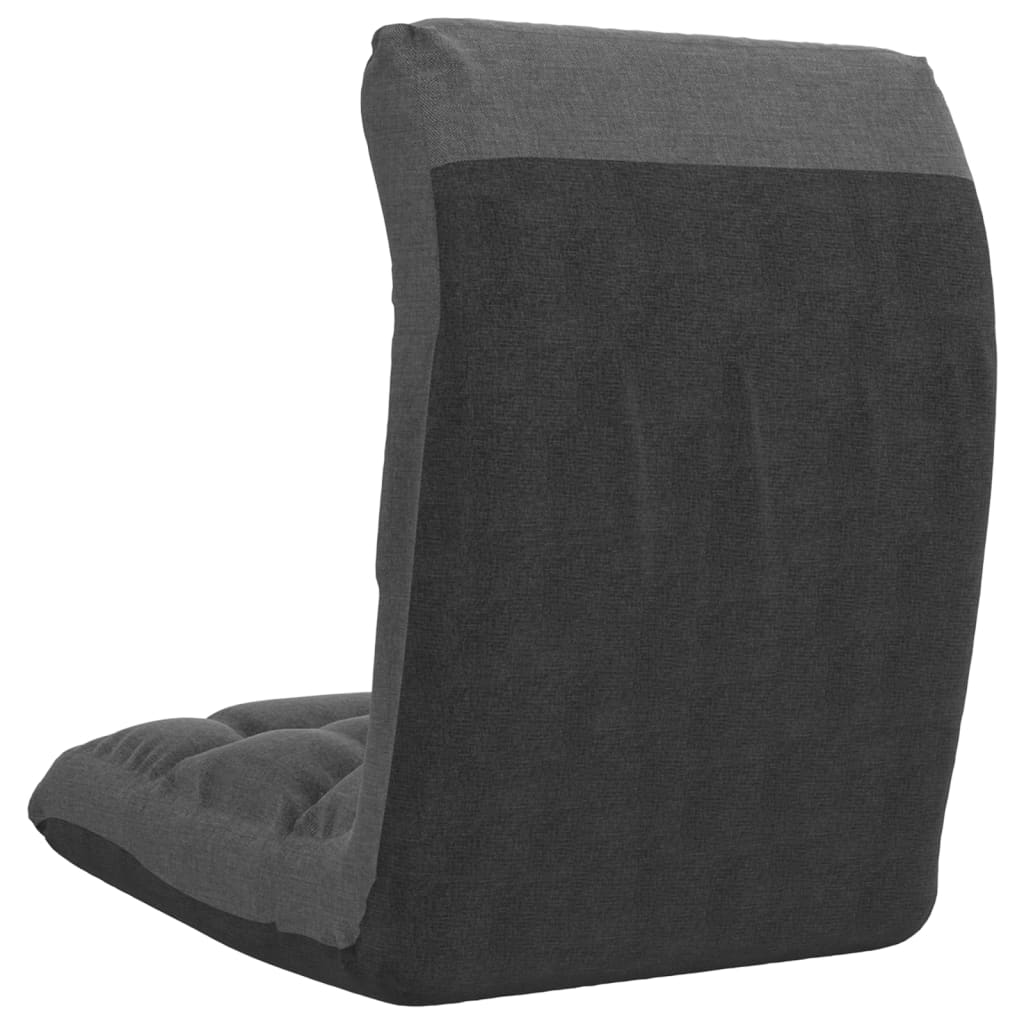 Scaun pliabil de podea, gri închis, textil