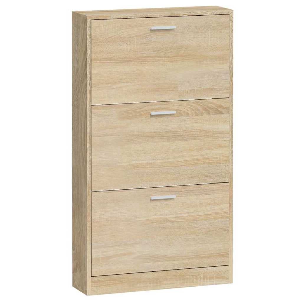 Pantofar, stejar, 59x17x108 cm, lemn prelucrat