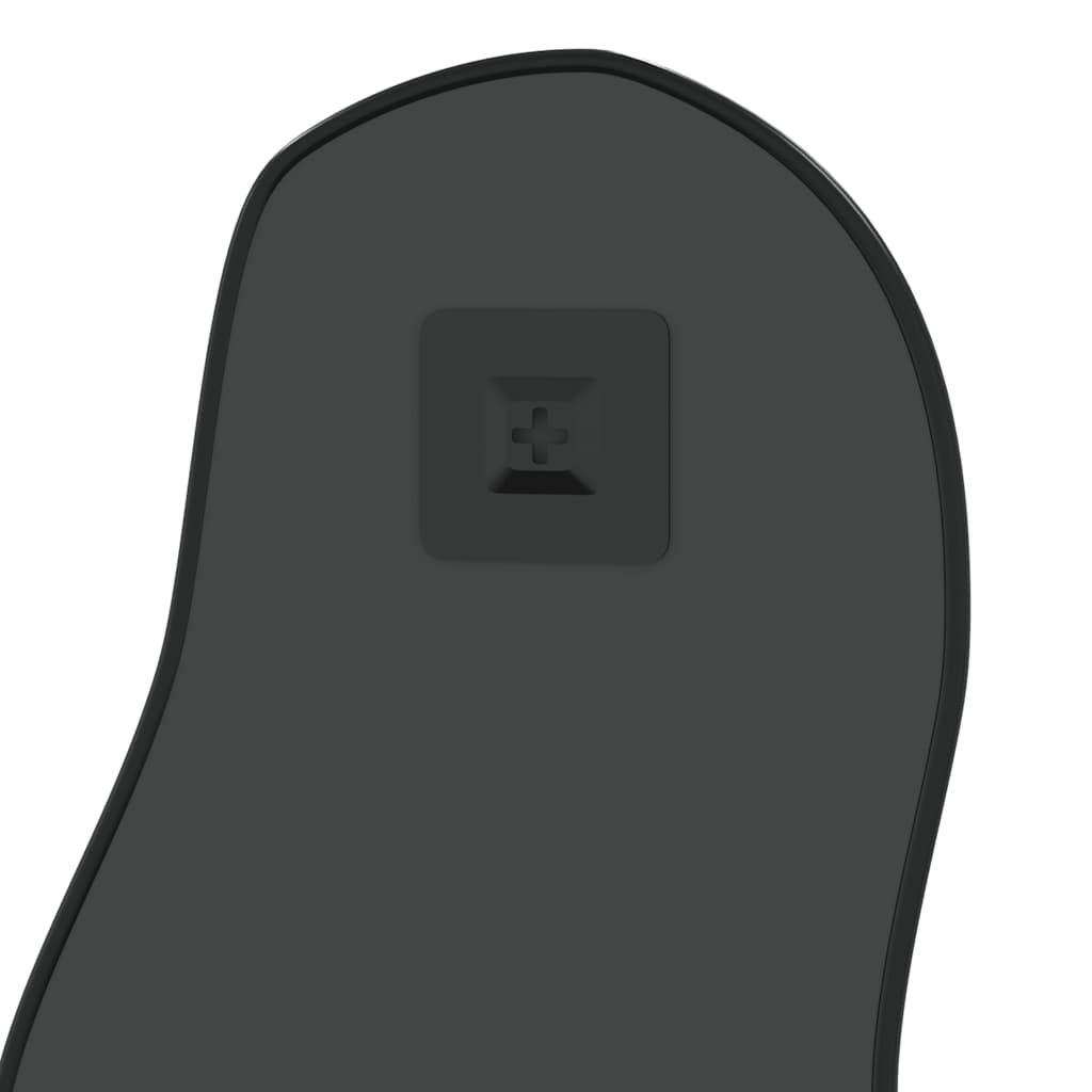 Oglindă de perete, negru, 90x40 cm