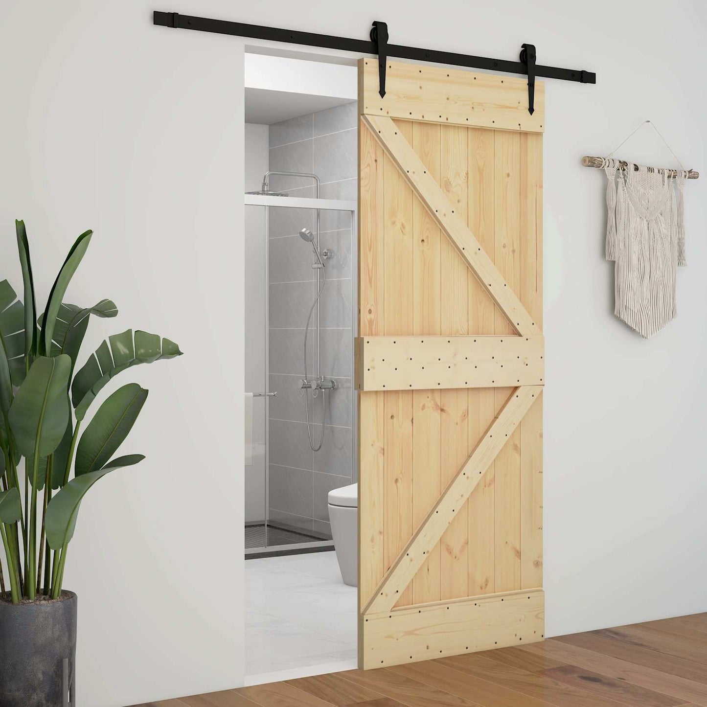 Ușă NARVIK natural 100 x 210 cm Lemn de Pin Solid