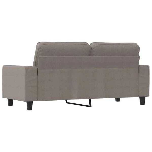 Canapea cu 2 locuri, gri taupe, 140 cm, material textil