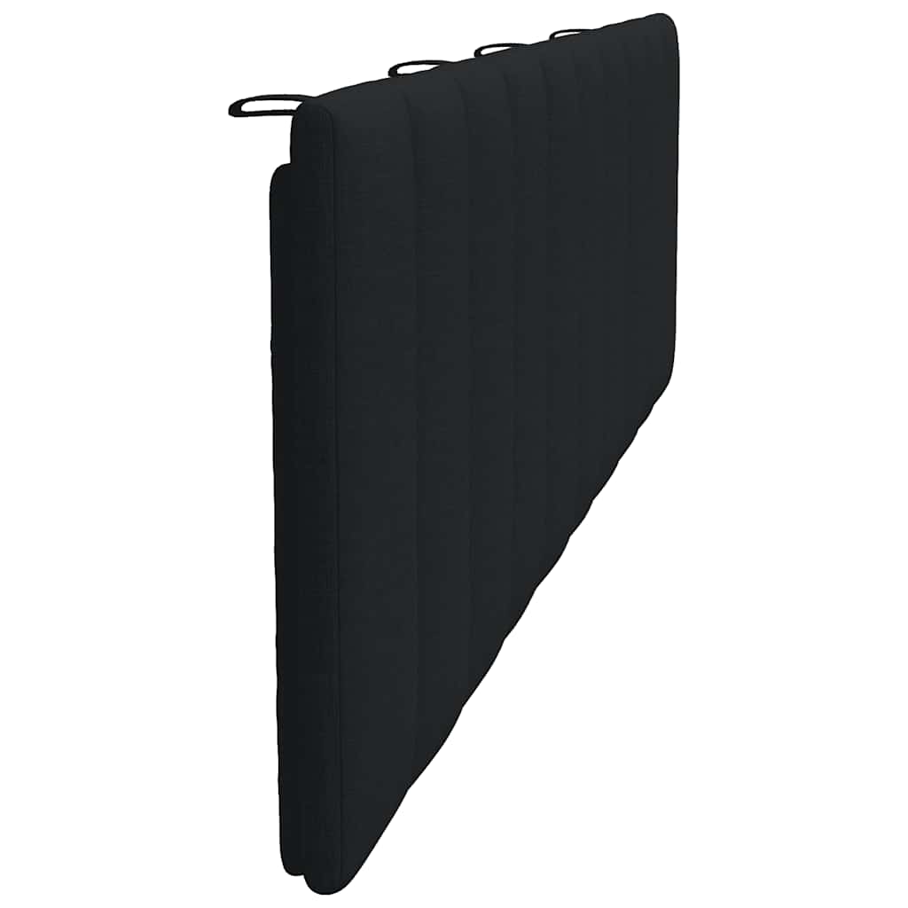 Pernă pentru tăblie de pat, Hanko, negru, 180 cm, material textil
