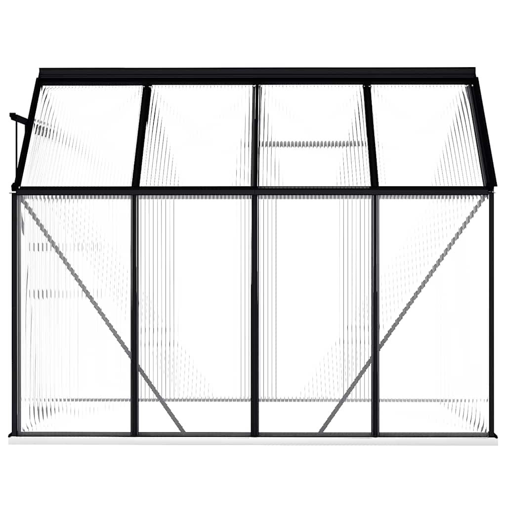 Seră cu cadru de bază, antracit, 4,75 m², aluminiu