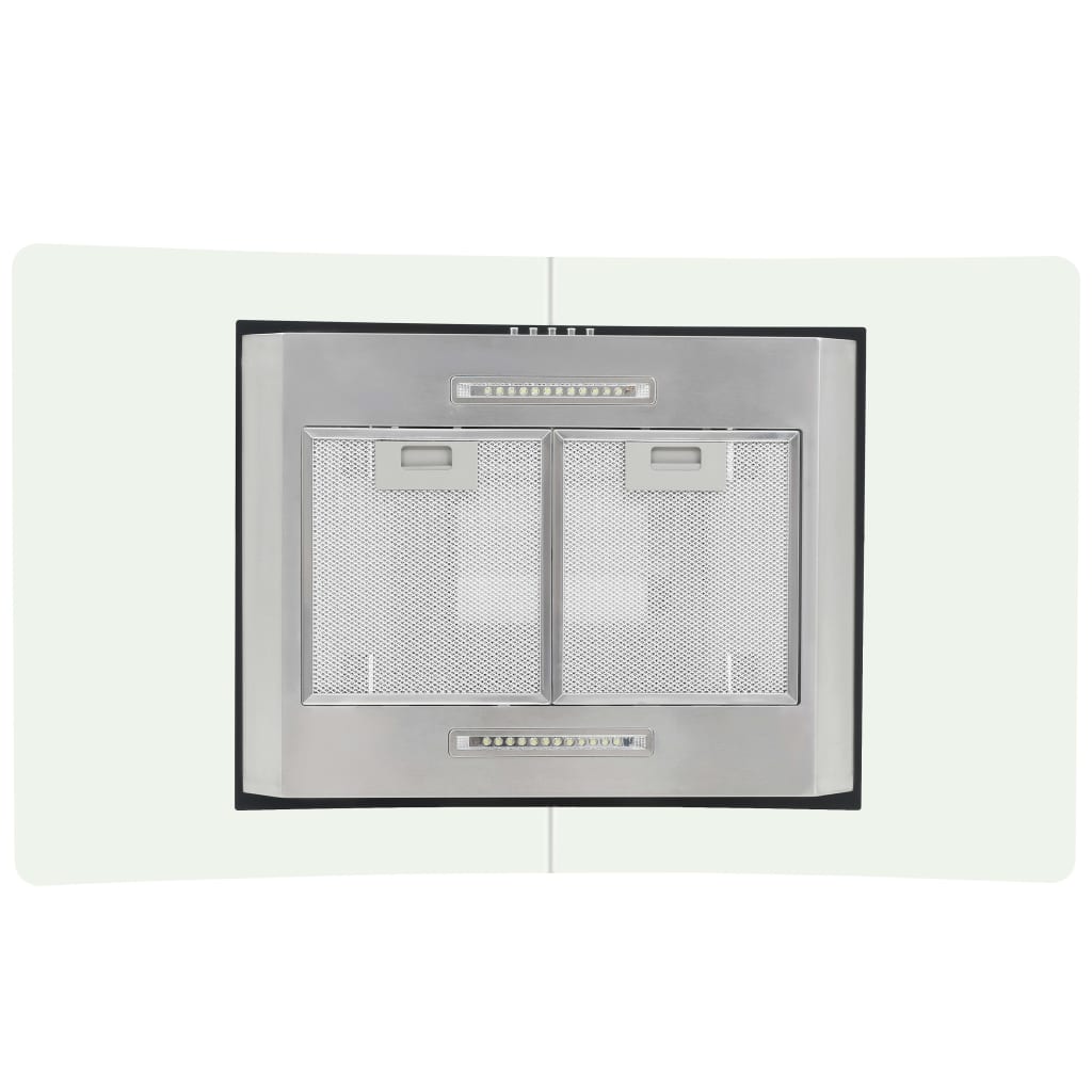 Hotă tip insulă, 90 cm, oțel inoxidabil, 756 m³/h, LED