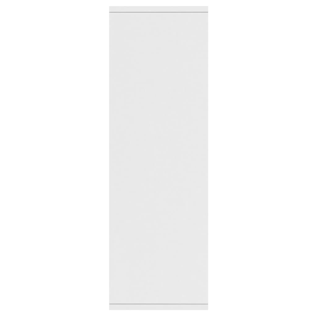 Bibliotecă/Dulap, alb, 50x25x80 cm, lemn prelucrat