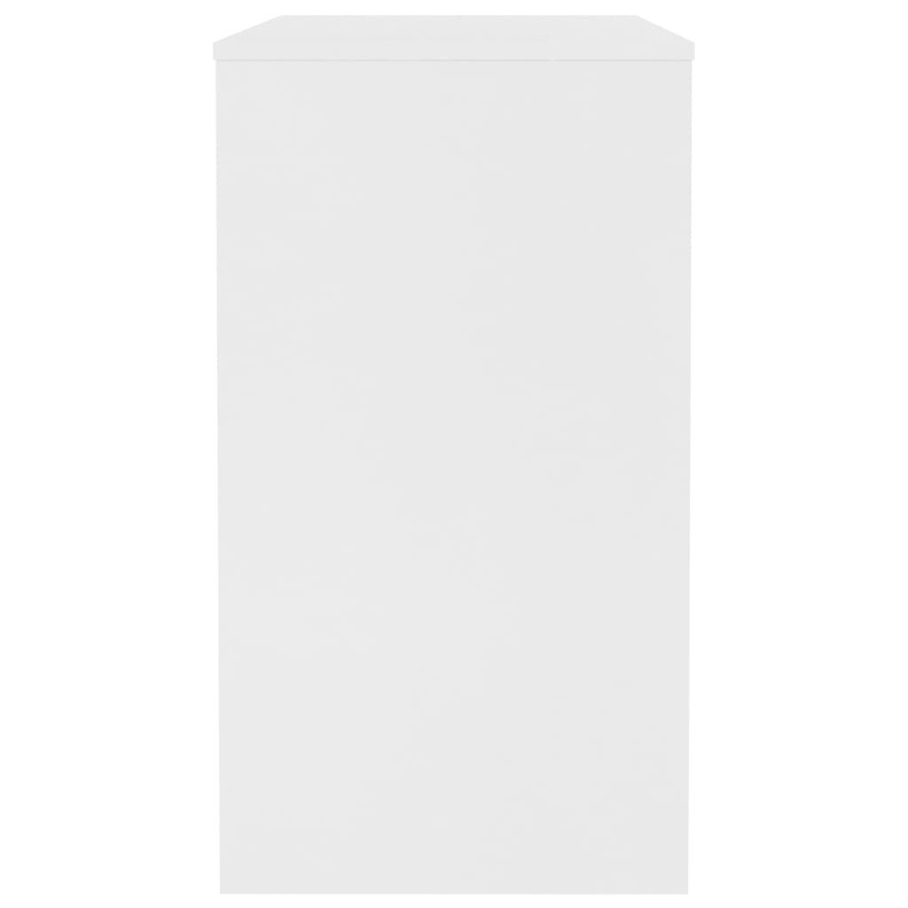 Birou, alb, 90x40x72 cm, lemn prelucrat
