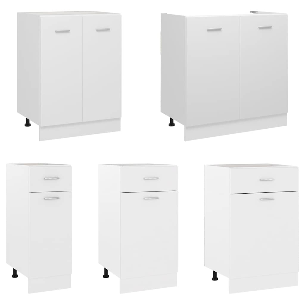 Dulap inferior “Lyon”, alb, 60 x 46 x 81,5 cm, lemn prelucrat