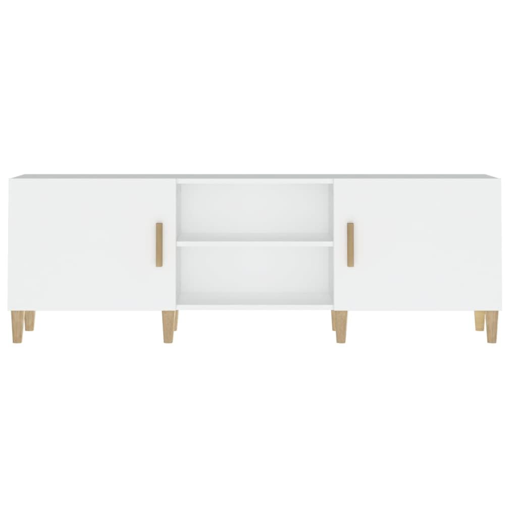 Comodă TV, alb, 150x30x50 cm, lemn compozit