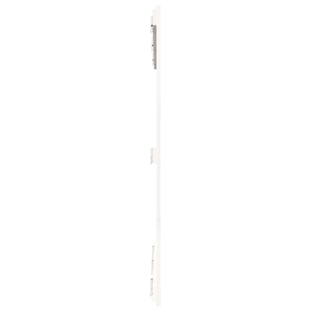Tăblie de pat pentru perete, alb, 146,5x3x110 cm lemn masiv pin