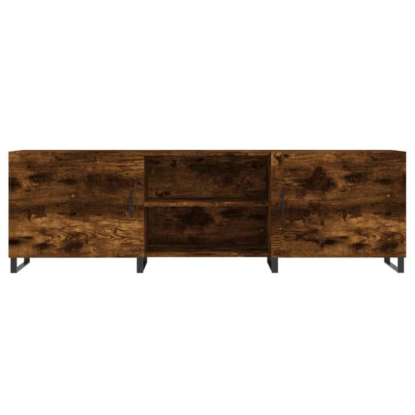 Comodă TV, stejar maro, 150x30x50 cm, lemn compozit