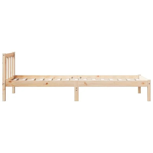 Cadru de pat foarte lung fără saltea, 80x210 cm, lemn masiv pin