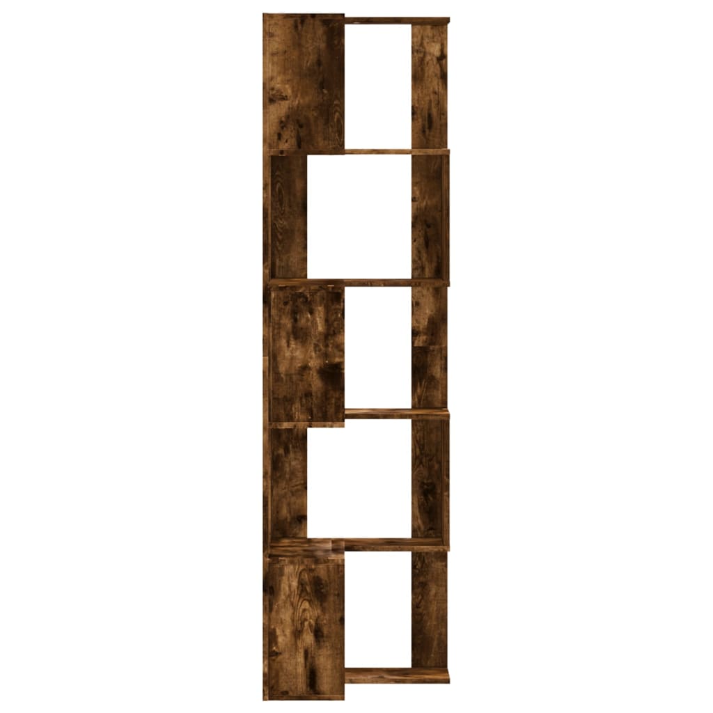 Bibliotecă 5 niveluri stejar 50x50x179cm lemn prelucrat