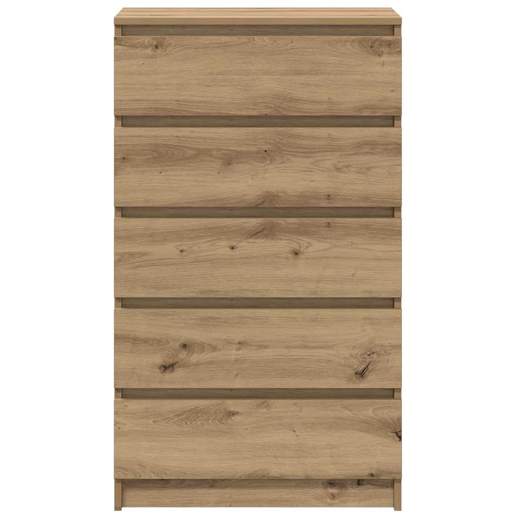 Dulap cu sertar, stejar artizanal, 60x36x103 cm, lemn prelucrat