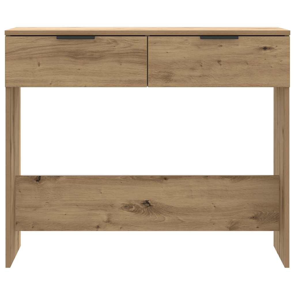 Măsuță consolă, stejar artizanal,90x36x75 cm, lemn prelucrat