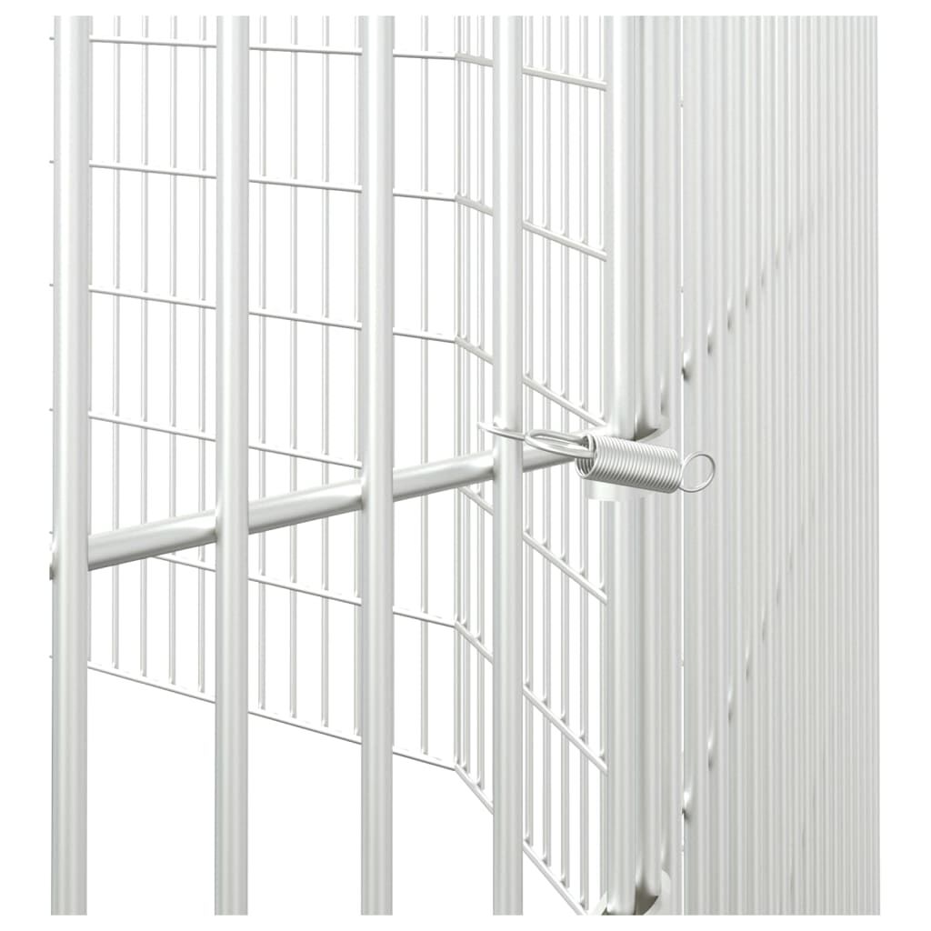 Adăpost pentru animale cu 10 panouri, 54x80 cm, fier galvanizat