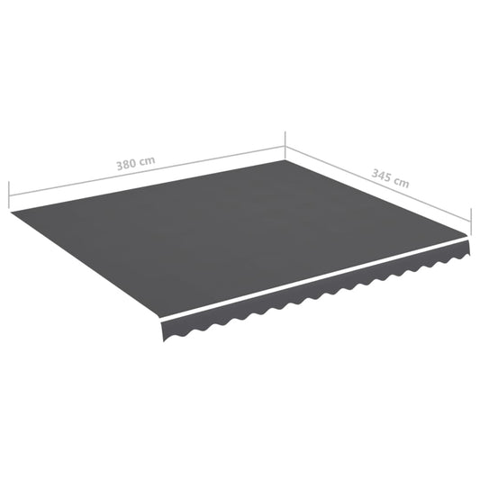 Pânză de rezervă copertină, antracit, 4x3,5 m