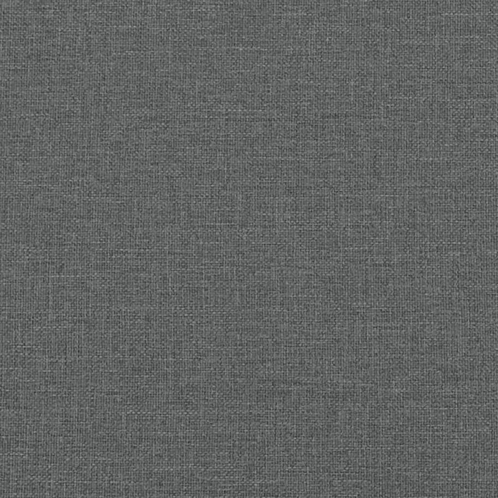 Bancă, gri închis, 110x45x60 cm, textil