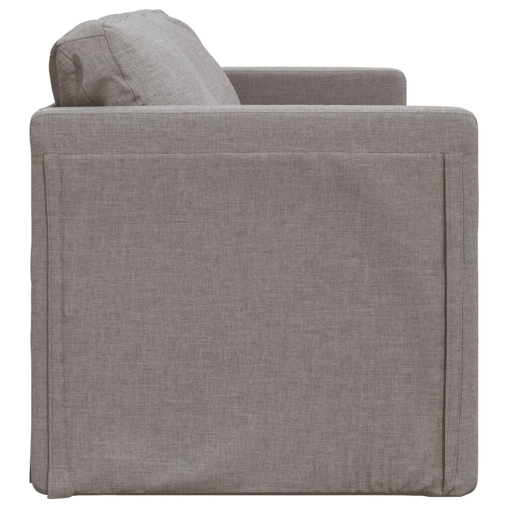 Canapea extensibilă 2 în 1, gri taupe, 112x174x55 cm, textil
