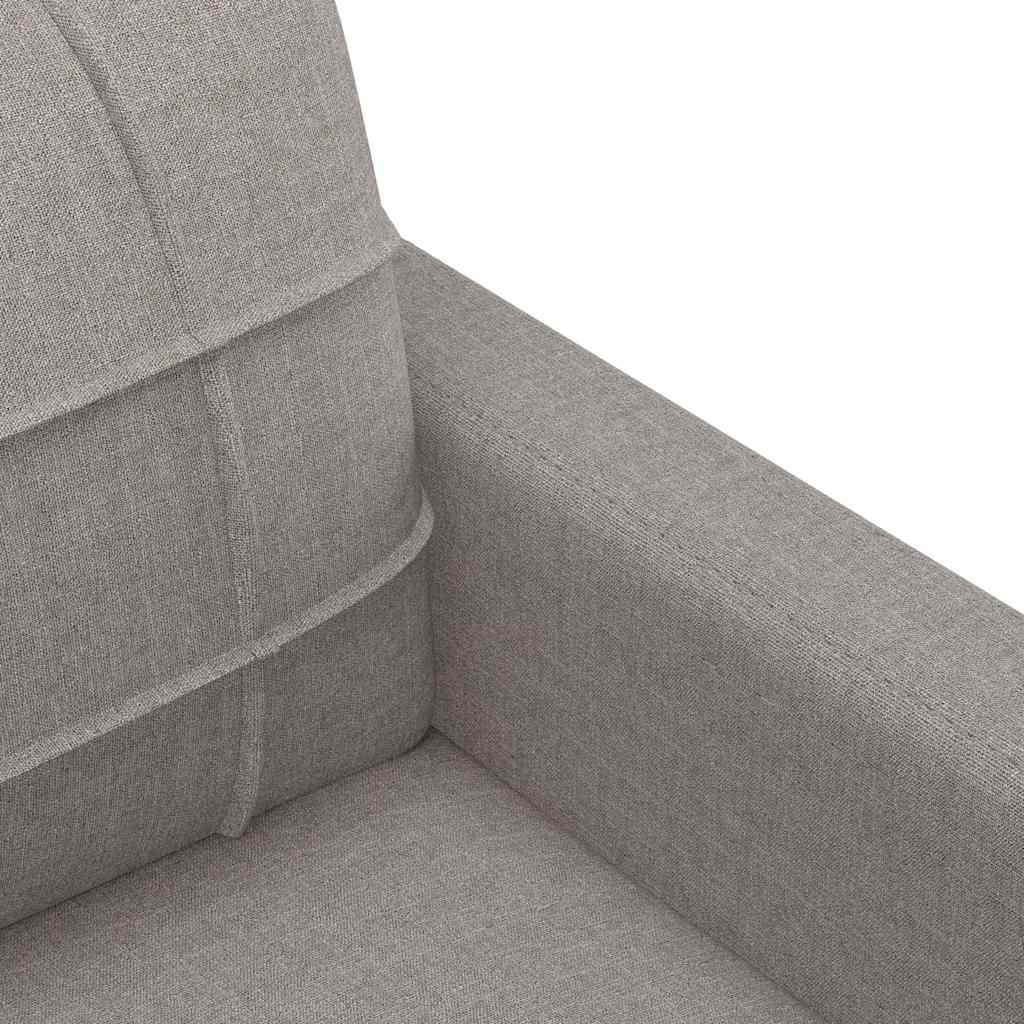 Canapea cu 3 locuri, taupe, 180 cm, material textil